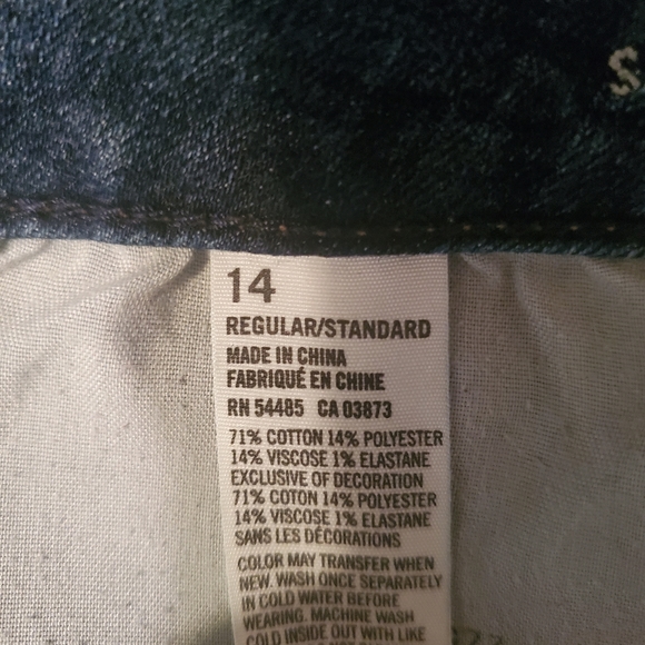 American Eagle Outfitters jeans size 14, stretch, skinny - Picture 6 of 7